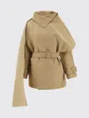Entire Studios Mini Scarfcoat Coat In Brown