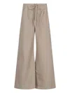 Entire Studios Elastic Waist Casual Pants In Beige