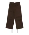 Entire Studios Drawstring Cargo Trousers In Brown