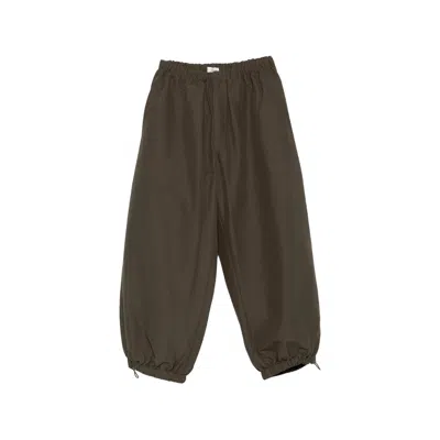 Entire Studios Elasticated-cuff Trousers In Brown