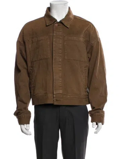 Pre-owned Entire Studios Trucker Jacket In Brown