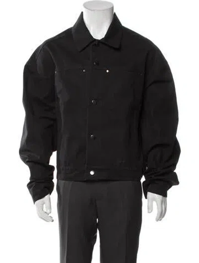 Pre-owned Entire Studios Trucker Jacket In Gray