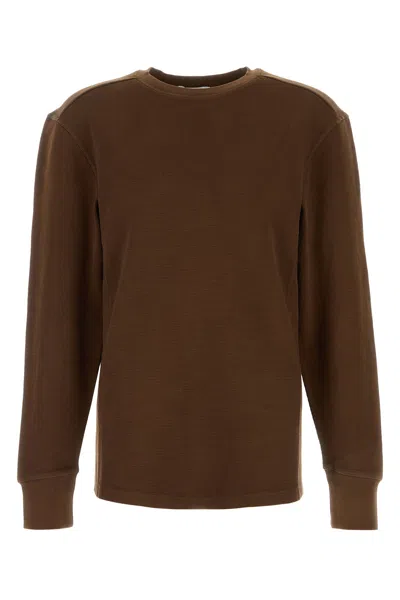 Entire Studios Chocolate Cotton T-shirt In Brown