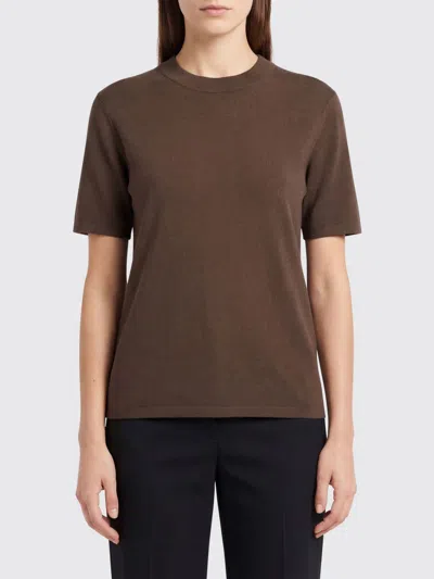 Entire Studios T-shirt  Woman Color Brown In Burgundy