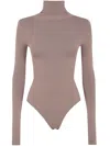 Entire Studios Turtle Neck Bodysuit In Brown