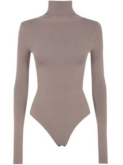 Entire Studios Turtle Neck Bodysuit Clothing In Brown