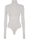 Entire Studios Turtleneck Long-sleeve Bodysuit In White