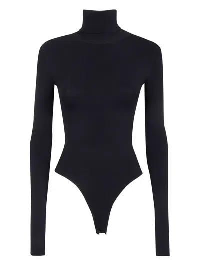 Entire Studios Turtleneck Long-sleeve Bodysuit In Black