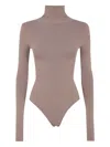 Entire Studios Turtleneck Long-sleeve Bodysuit In Neutral