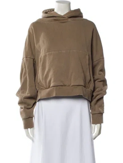 Pre-owned Entire Studios Turtleneck Long Sleeve Sweatshirt In Brown