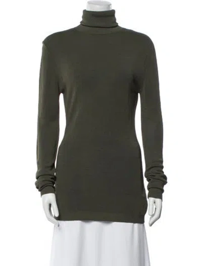 Pre-owned Entire Studios Turtleneck Long Sleeve Top In Gray