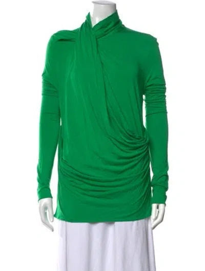 Pre-owned Entire Studios Turtleneck Long Sleeve Top W/ Tags In Green