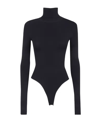 Entire Studios Turtleneck Long-sleeve Bodysuit In Black