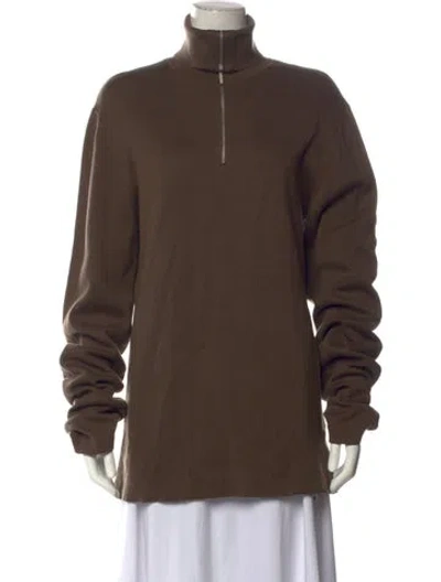 Pre-owned Entire Studios Turtleneck Sweater In Brown