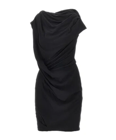 Entire Studios Twist Mini Dress In Black