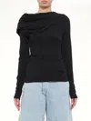 Entire Studios Twist Top In Black