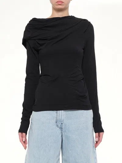 Entire Studios Twist Top In Black