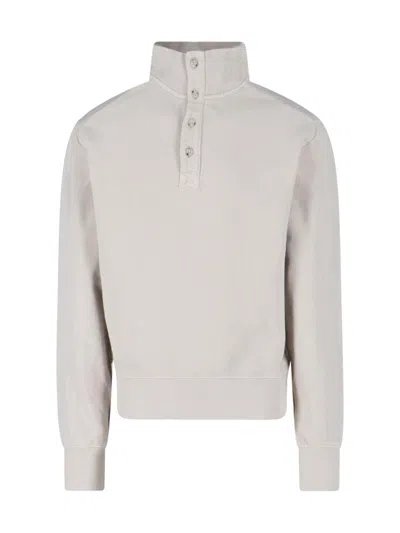 Entire Studios Unisex 100% Cotton Crewneck Sweater In Cream