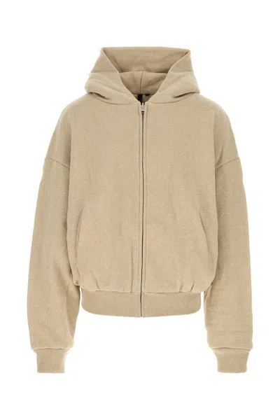 Entire Studios Unisex Cotton Thermal Sweatshirt In Brown