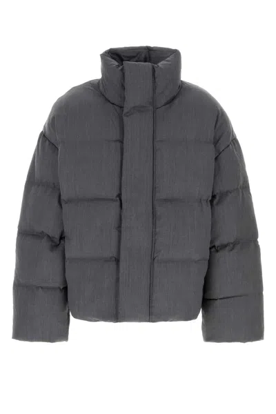Entire Studios Unisex Wool Down Jacket In Gray