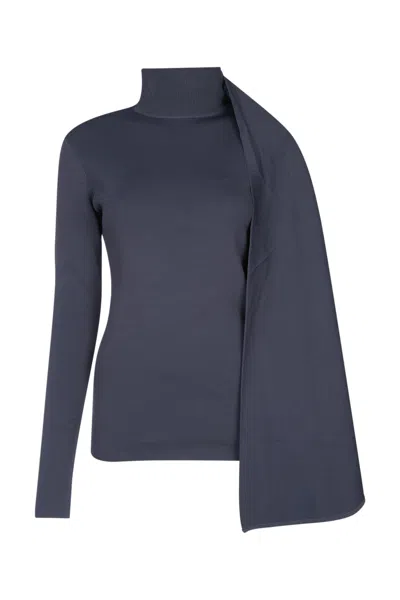 Entire Studios Unisex Wrap Sweater Knitwear In Shadow