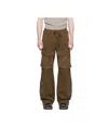 Entire Studios Cargo-detail Wide-leg Trousers In Green
