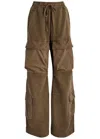 Entire Studios Utility Cotton Cargo Sweatpants In Brown