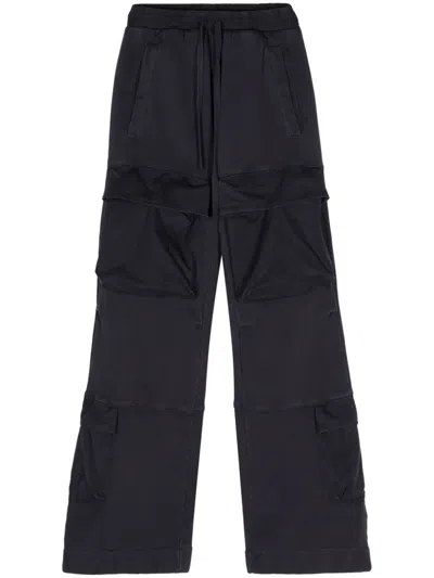 Entire Studios Utility Mid-rise Track Trousers In Blue