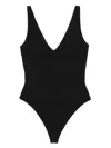 Entire Studios V-neck Bodysuit In Black