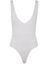 Entire Studios V Neck Bodysuit Clothing In White