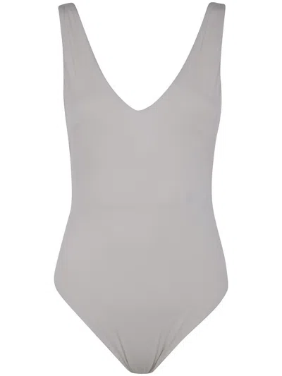 Entire Studios V Neck Bodysuit Clothing In White