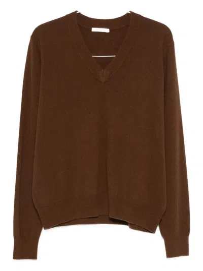 Entire Studios V-neck Sweater In Brown