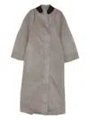 Entire Studios Vantage Panelled Coat In Gray