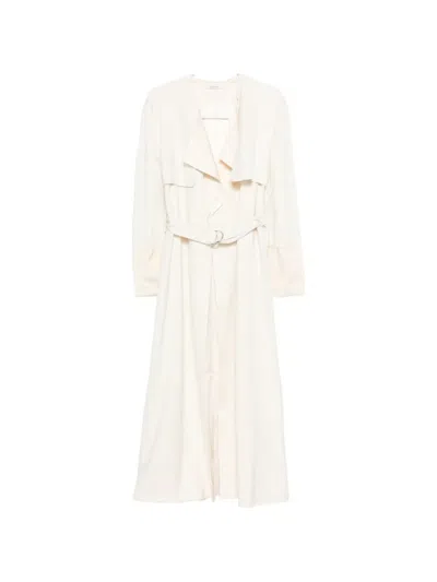 Entire Studios Long-sleeve Trench Coat In White