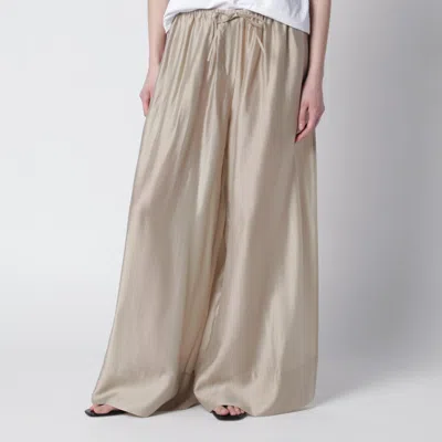 Entire Studios Vento Wide-leg Trousers In Champagne Color In Neutral