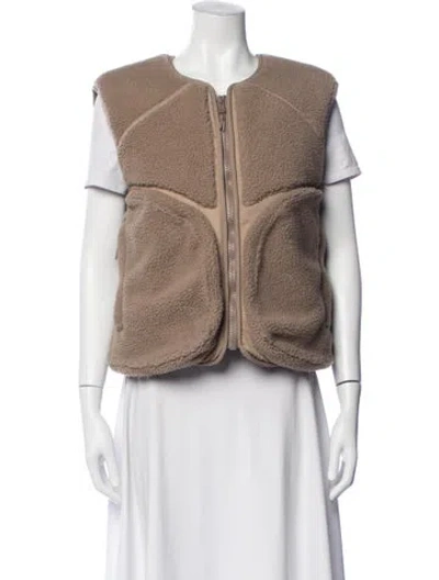 Pre-owned Entire Studios Vest In Brown