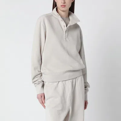 Entire Studios Vintage White Cotton Sweatshirt In Gray