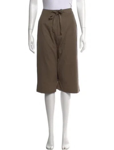 Pre-owned Entire Studios Virgin Wool Knee-length Shorts In Brown