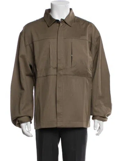 Pre-owned Entire Studios Virgin Wool Long Sleeve Shirt In Neutral