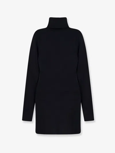 Entire Studios Viscose Blend Short Dress In Black