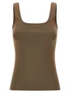 Entire Studios Viscose Top Tops Beige In Green