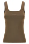 Entire Studios Square-neck Knit Top In Multi