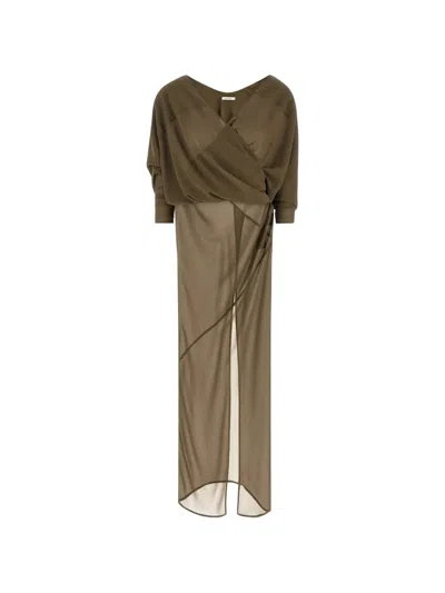 Entire Studios Asymmetrical Skirt Dress Dresses Green