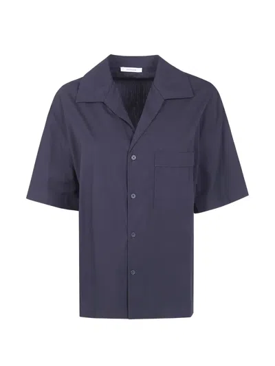 Entire Studios V-neck Short-sleeve Shirt In Blue