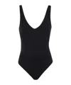 Entire Studios V Neck Bodysuit Low Back In Black