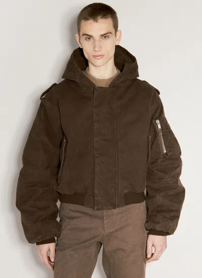 Entire Studios W2 Bomber Jacket In Brown