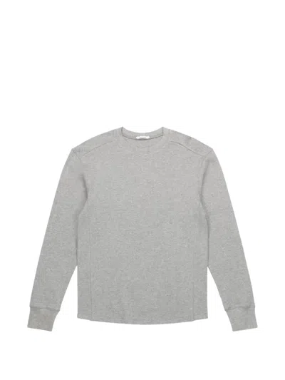 Entire Studios Long-sleeve Crew-neck Cotton T-shirt In Gray