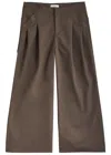 Entire Studios Wares Wide-leg Twill Trousers In Brown