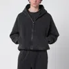 Entire Studios Graphite Cotton Thermal Sweatshirt In Black