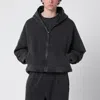 Entire Studios Graphite Cotton Thermal Sweatshirt In Black